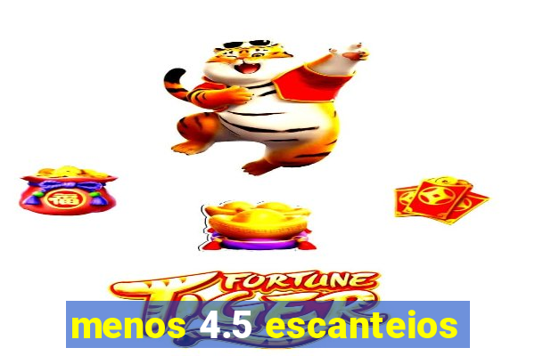 menos 4.5 escanteios